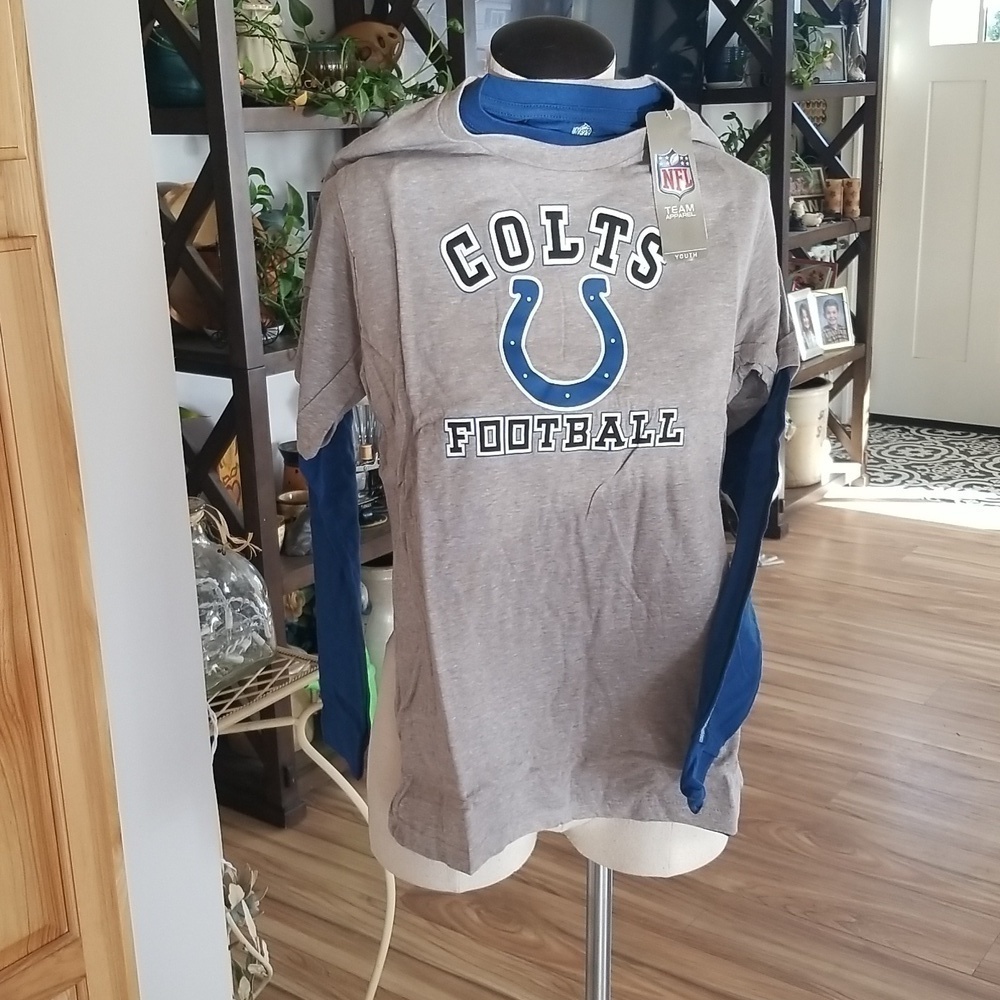 NFL Colts Indianapolis Youth Size Large fits like womens medium two in one NWT